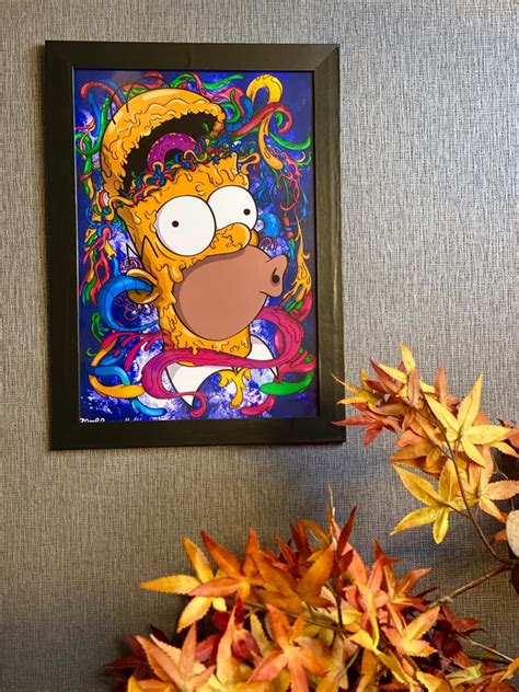 Quadro Moldura Homer Simpson Os Simpsons X Cd