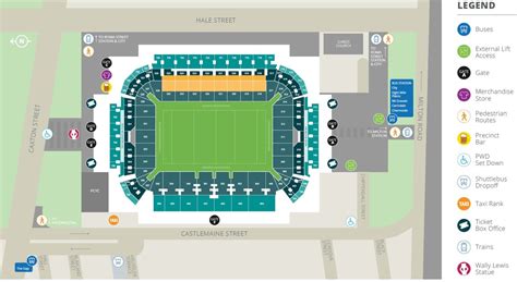 Lang Park Suncorp Stadium Seating Map With Rows Parking Map