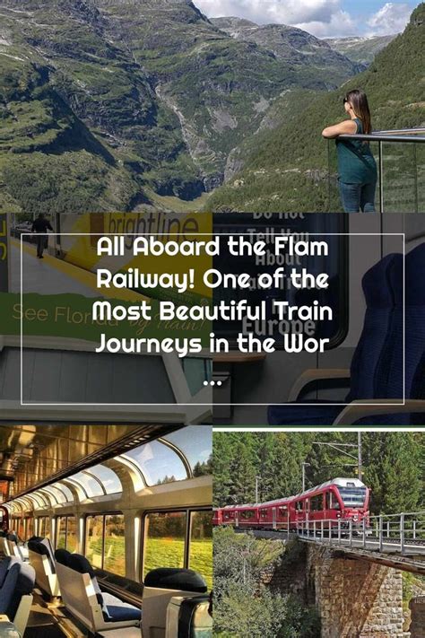 A Woman Standing On Top Of A Train Next To The Mountains And Trees With