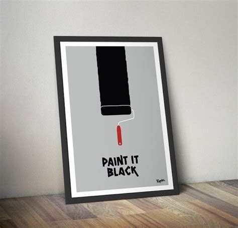 The Rolling Stones Paint it Black Print | HolyCool.net