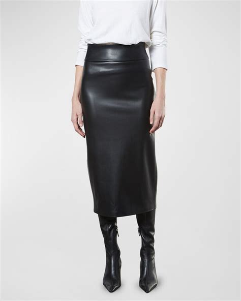 Enza Costa Soft Vegan Leather Pencil Skirt Shopstyle