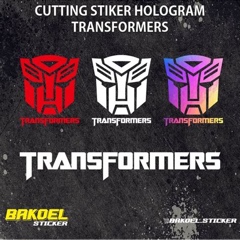 Jual Stiker Cutting Hologram Transformers Murah Shopee Indonesia