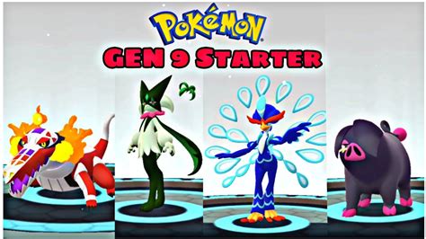 Comment Your Favourite Pokemon Generation 09 Starters Gen 09 Starters Fully Evolution In