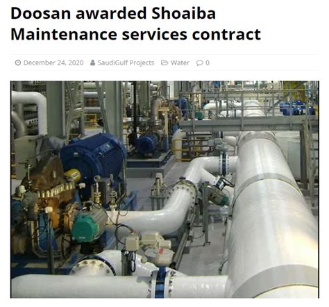 Doosan Power Systems Arabia Limited Announced In A Statement That It