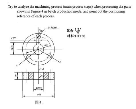 solved   analyze  machining process main process cheggcom