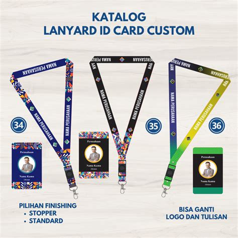 Jual Paket Lengkap Tali Lanyard Stopper Id Card Sisi Frame