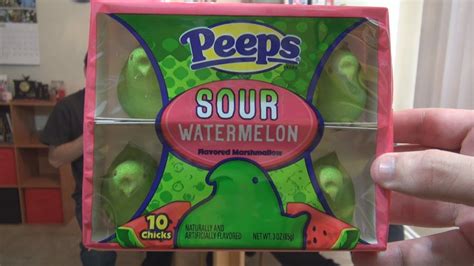 We Shorts Peeps Sour Watermelon And Blue Raspberry Youtube