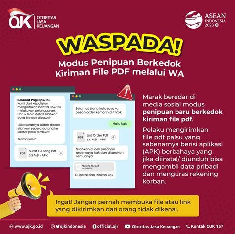 Ojk Indonesia On Twitter Waspada Modus Penipuan Berkedok Kiriman File