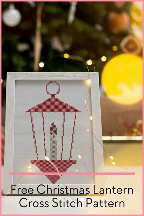 Free Christmas Lantern Cross Stitch Pattern Craft With Cartwright