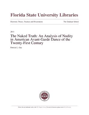 Fillable Online Diginole Lib Fsu The Naked Truth Diginole Florida