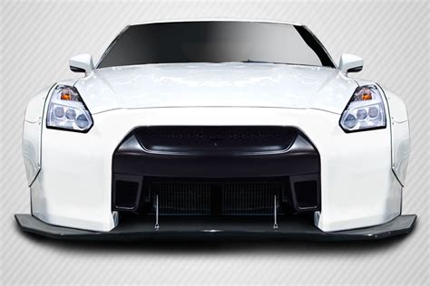 Carbon Fiber Front Lip Add On Body Kit For 2016 Nissan GTR 0 2009