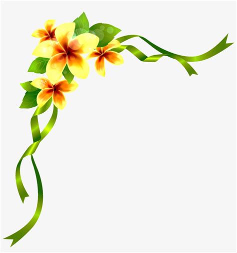 Corner Flower Border Design Drawing Easy : Download clker's floral design corner e clip art and ...