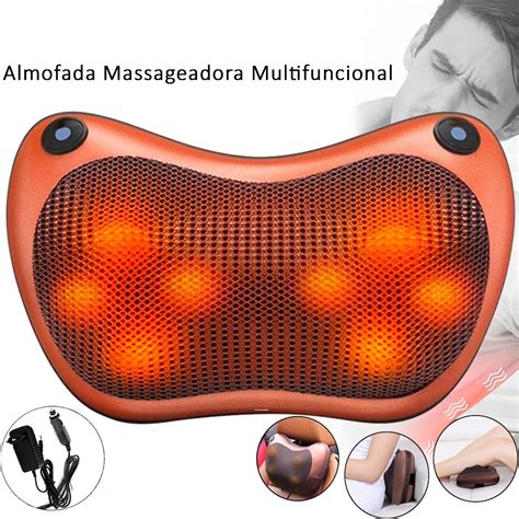 Massageador Almofada Shiatsu Rotativa Infravermelho Massagem Pés