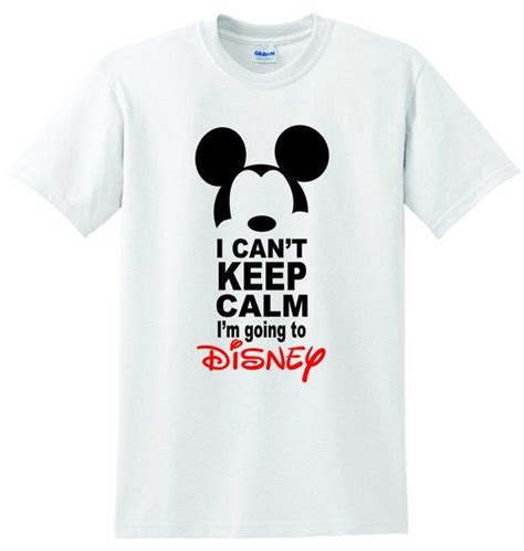 Mickey Keep Calm I M Going To Disney Shirt Etsy Womens Disney