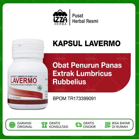 Jual Kapsul Cacing Obat Tipes Kapsul LAVERMO Obat Kapsul Cacing Untuk