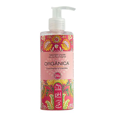 Orgânica Framboesa e Orquídea Sabonete Líquido 250mL Shopee Brasil