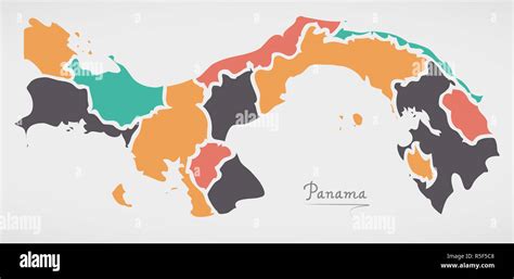 Mapa De Las Provincias De Panama Immagini E Fotografie Stock Ad Alta