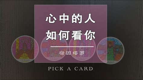 【pick A Card】你心目中的人如何看待你？💗🌹爱情向测试（有雷慎入）｜塔罗牌大众占卜｜宿因 Youtube