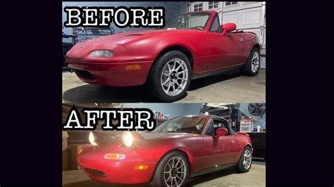 Na Miata Coilover Install Miata Build Series Youtube