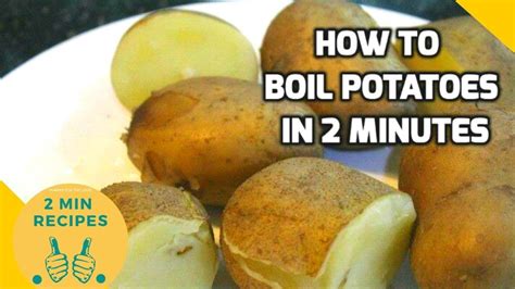 2 Minute Recipes How To Use A Pressure Cooker To Boil Potatoes How To Boil Potatoes Youtube