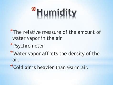 Ppt Humidity Powerpoint Presentation Free Download Id5559760