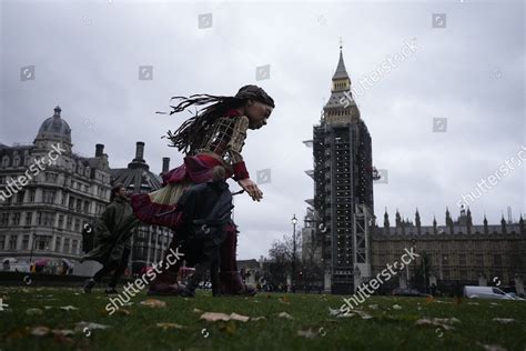 Little Amal Giant Puppet 35 Metertall Editorial Stock Photo - Stock ...