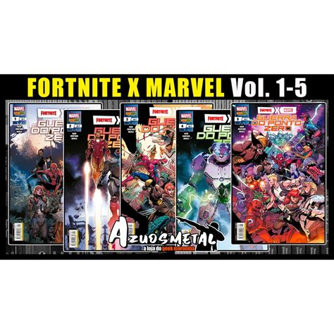 Kit Fortnite X Marvel Guerra Do Ponto Zero Vol Hq Panini Em