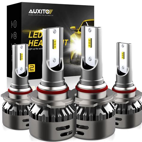 Auxito Led Combo Headlight Bulbs High Low Beam K White