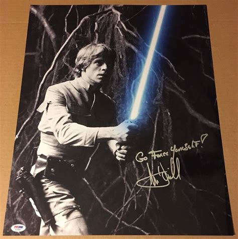 Lot Detail Star Wars Mark Hamill Signed Over Sized 16 X 20 Black