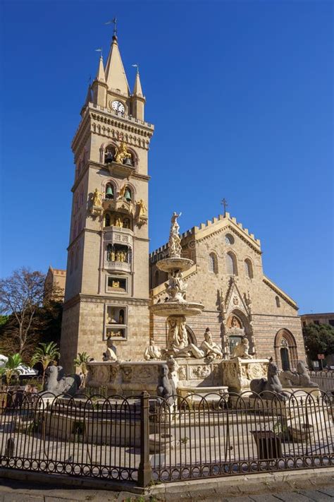 MESSINA, ITALY - NOVEMBER, 06 - Messina Duomo Cathedral with ...