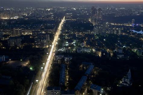 Moscow skyline at night stock image. Image of moscow - 23699173