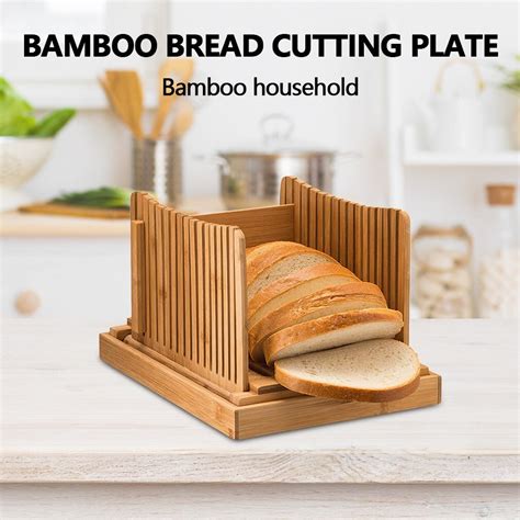 Nature Bamboo Bread Slicer For Homemade Bread Fola Vicedeal