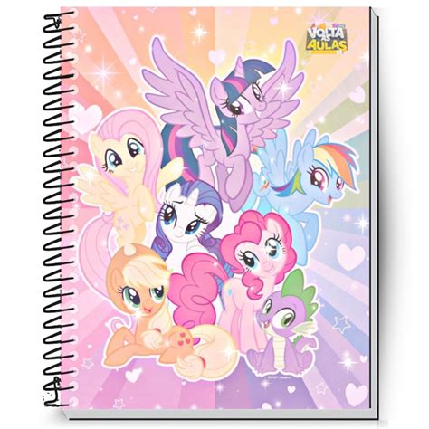 Caderno My Little Pony - Caderno Personalizado My Little Pony | Capa Dura Plastificada | 1 a 20 ...