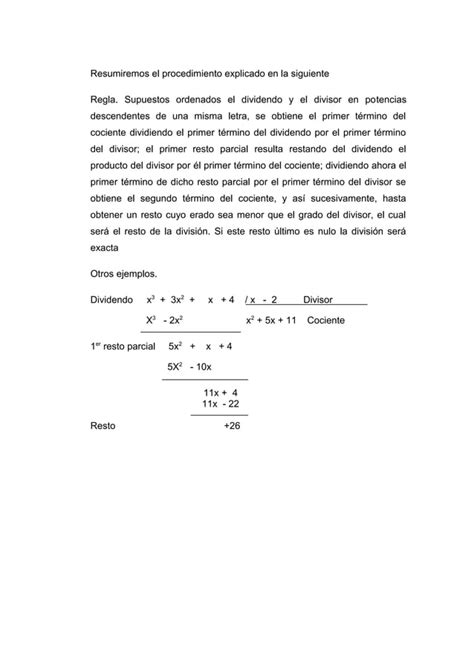 Multiplicacion Y Division De Monomios Y Polinomios Pdf