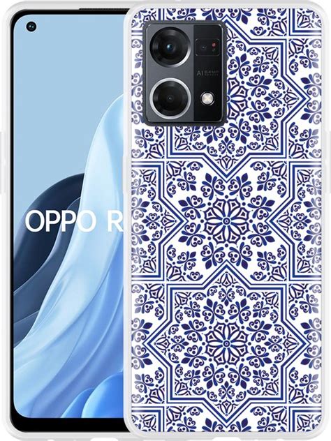 Oppo Reno7 Hoesje Delfts Blauw II Designed By Cazy Bol