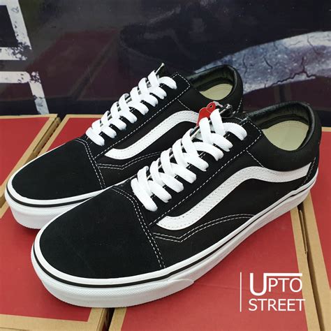 รองเท้า Vans Old Skool Blackwhite สีดำ ของแท้ Uptostreet