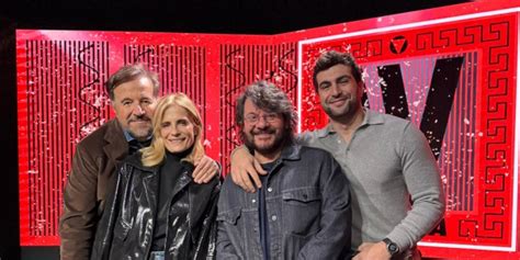 Christian De Sica Lillo Isabella Ferrari E Francesco Bruni A RTL 102