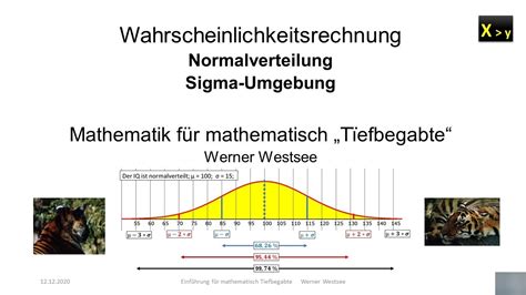 6 2 9 4 Normalverteilung Sigma Umgebung YouTube