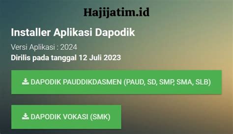 Aplikasi Dapodik Versi Panduan Downlaod Cara Instal