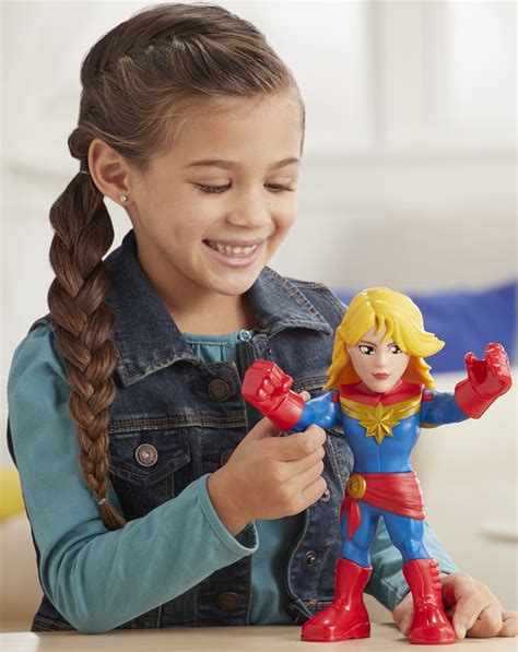 Avengers Super Hero Adventures Mega Mighties Captain Marvel Poserbar