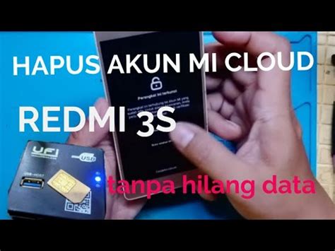 Hapus Akun Mi Cloud Tanpa Hilang Data Di Redmi 3s Land YouTube