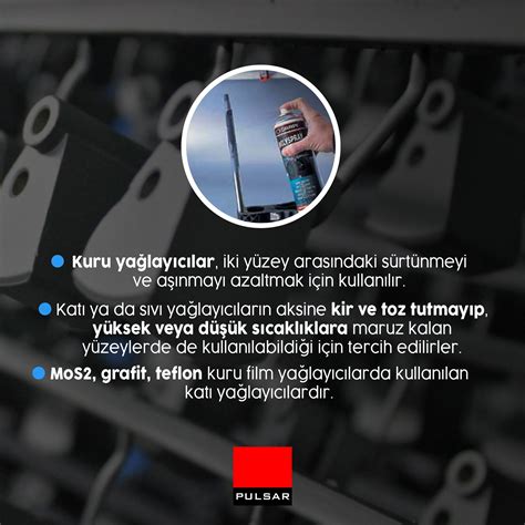 Pulsar Kimya on Twitter Likit yağların ve greslerin uygulanamayacağı