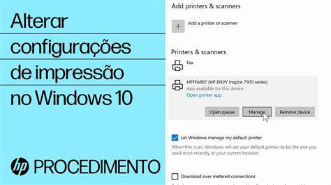 Como alterar as configurações de impressão no Windows 10 Computadores