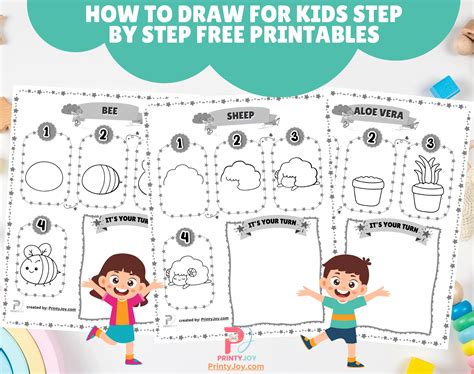 how to draw printables 3