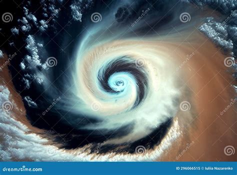 Tornado Seen from Space. AI Generated Stock Illustration - Illustration of phenomenon, storm ...