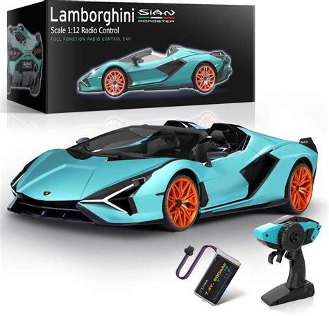 Buy MIEBELY Lamborghini Remote Control Car, 1:12 Scale Lambo Toy Car 7.4V 900mAh Officially ...