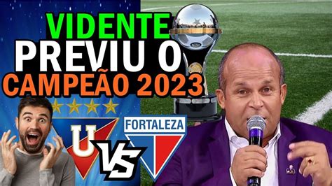 CARLINHOS VIDENTE revelou o CAMPEÃO da SULAMERICANA 2023 entre LDU X