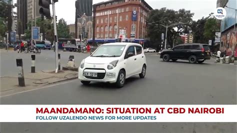 Maandamano Current Situation In Cbd Nairobi Youtube