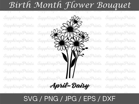 Daisy Svg Daisies Svg File For April Birth Month April Birth Flower