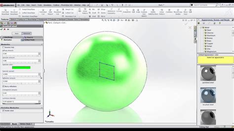 Customising Appearances In Solidworks Youtube